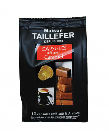 Capsules x 10 café saveur caramel (50g)