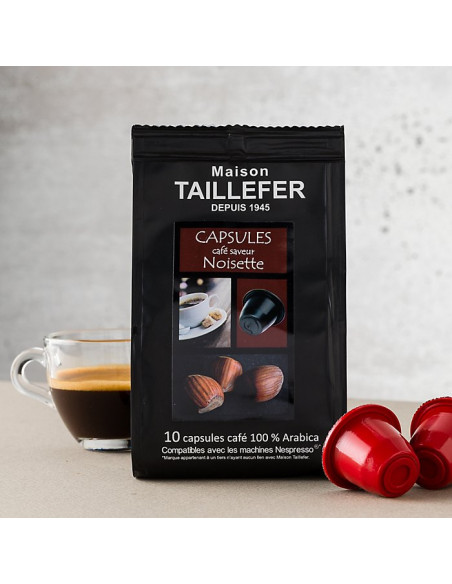 capsules x 10 café saveur noisette (50g)