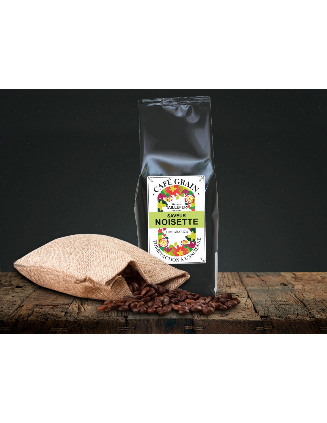 Café saveur Noisette - 900g Grain Café saveur Noisette - 900g Grain