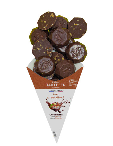 Chocolat Lait Croustillant - Cornet 130g Chocolat Lait Croustillant - Cornet 130g