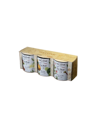 Trio de Thés Noirs Aromatisés - 180g Trio de Thés Noirs Aromatisés - 180g